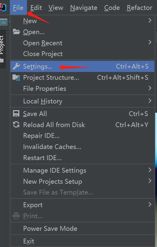点击 Jetbrains 产品菜单 点击 Jetbrains 产品菜单